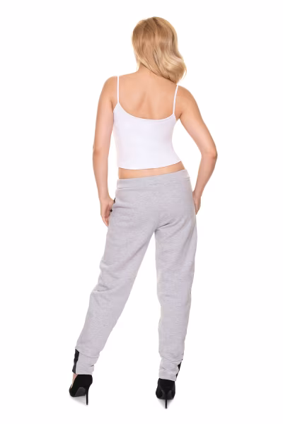 Spodnie Dresowe Model 0195 Grey - PeeKaBoo — zdjęcie 3