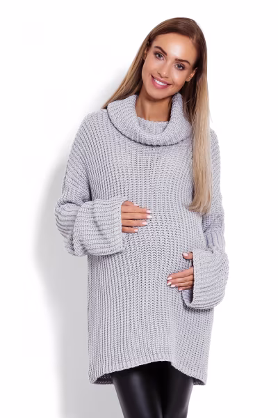 Golf Ciążowy Model 70012C Grey - PeeKaBoo — zdjęcie 1