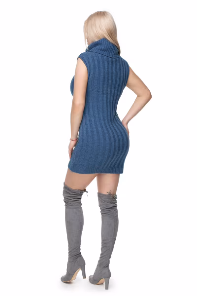 Sukienka Model 40020 Jeans Melange - PeeKaBoo — zdjęcie 3