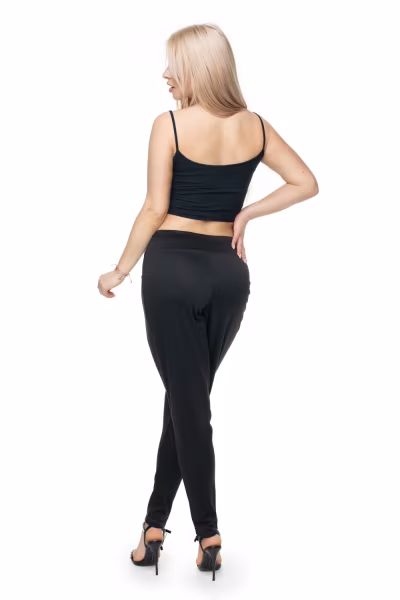 Spodnie Damskie Model 0106 Black - PeeKaBoo — zdjęcie 3