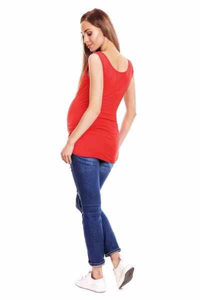Koszulka ciążowa Model 0141 Coral - PeeKaBoo — zdjęcie 3
