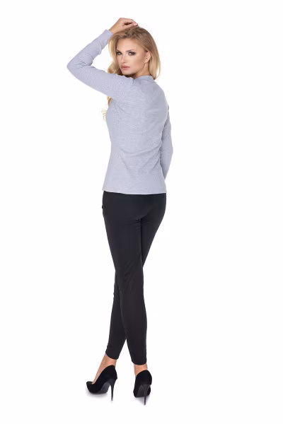 Bluzka Model 0166 Grey - PeeKaBoo — zdjęcie 3