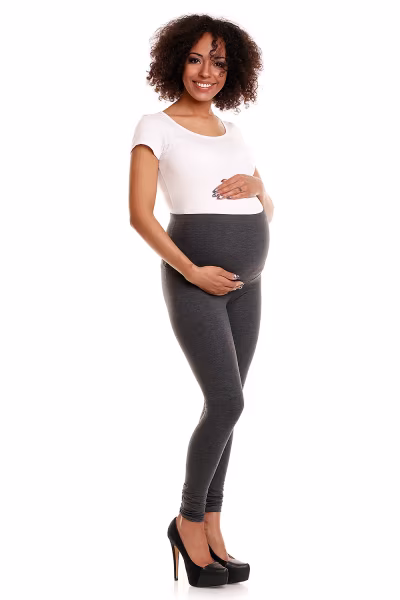 Legginsy Ciążowe Model 1469B Grafit - PeeKaBoo — zdjęcie 2