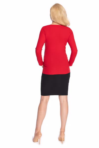 Bluzka Model 1708 Red - PeeKaBoo — zdjęcie 3