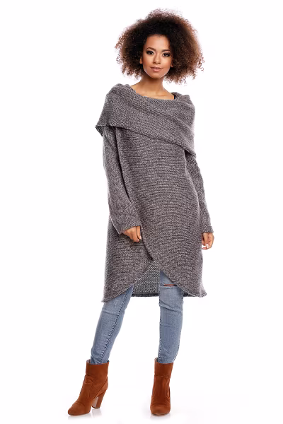 Sweter model 30051 Dark Gray - PeeKaBoo — zdjęcie 2