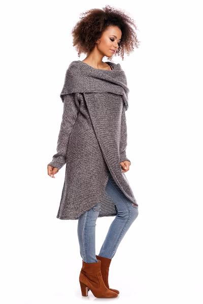 Sweter model 30051 Dark Gray - PeeKaBoo — zdjęcie 3