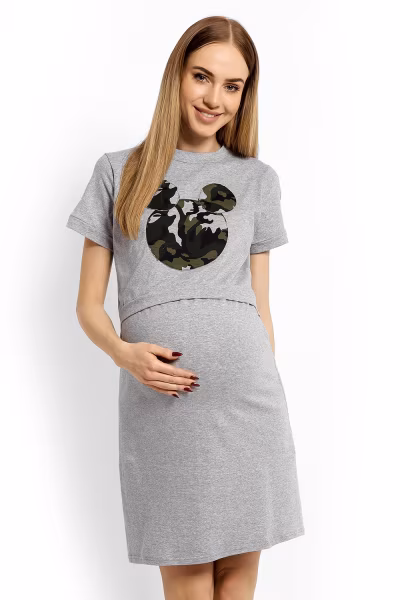 Koszula Nocna Model 1625C Grey - PeeKaBoo — zdjęcie 1