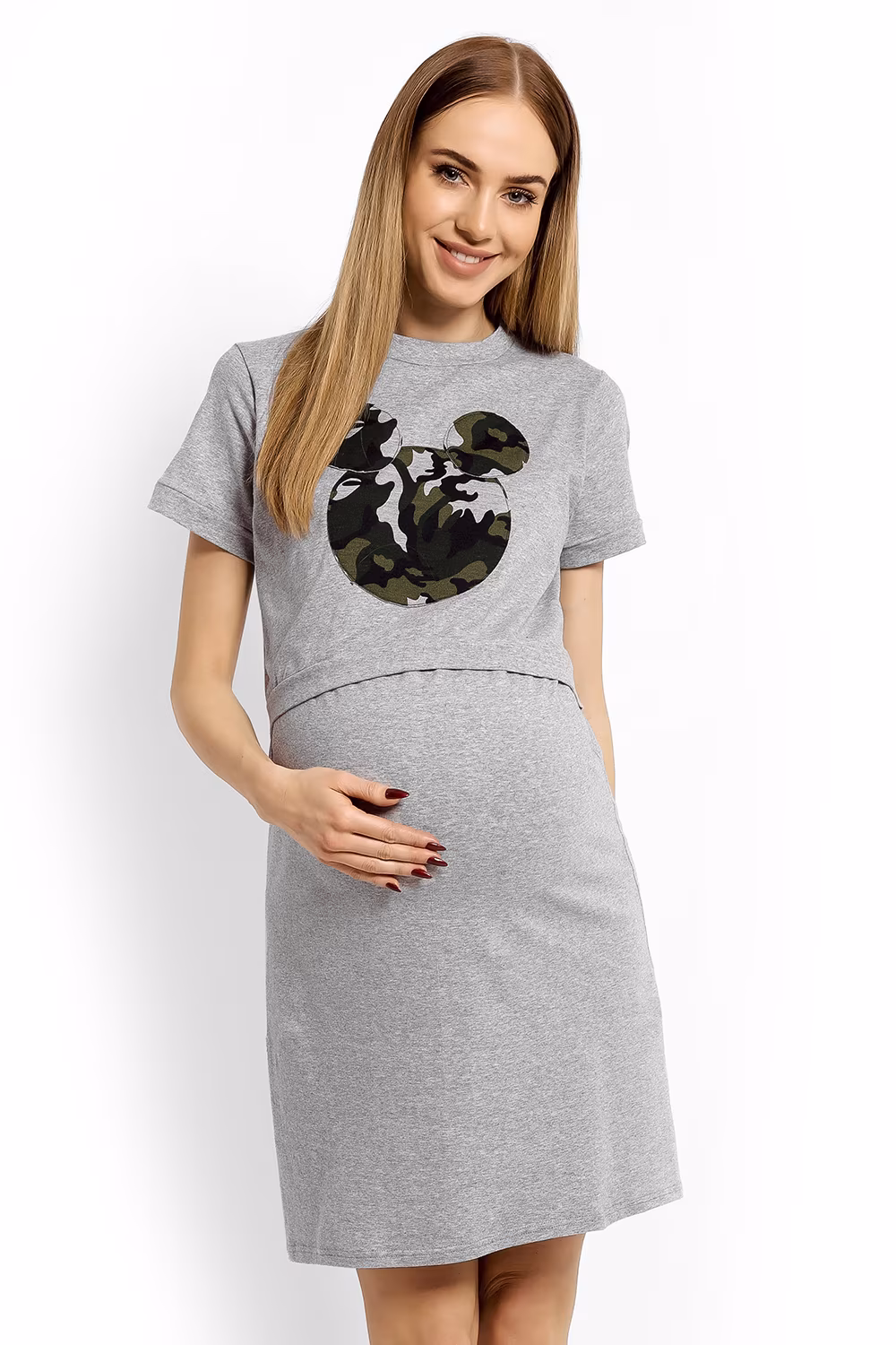 Koszula Nocna Model 1625C Grey - PeeKaBoo