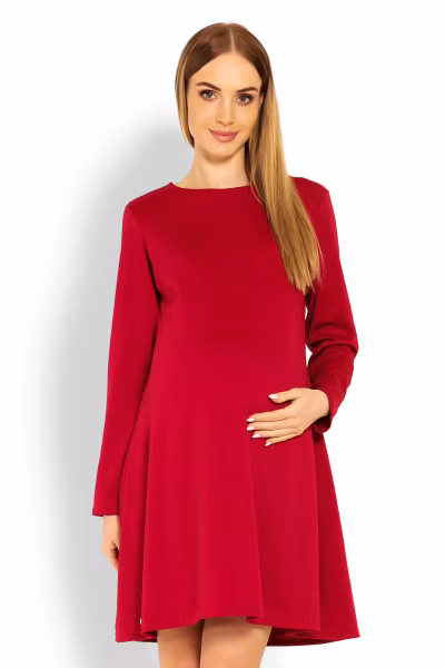 Sukienka Ciążowa Model 1359C Red - PeeKaBoo — zdjęcie 1