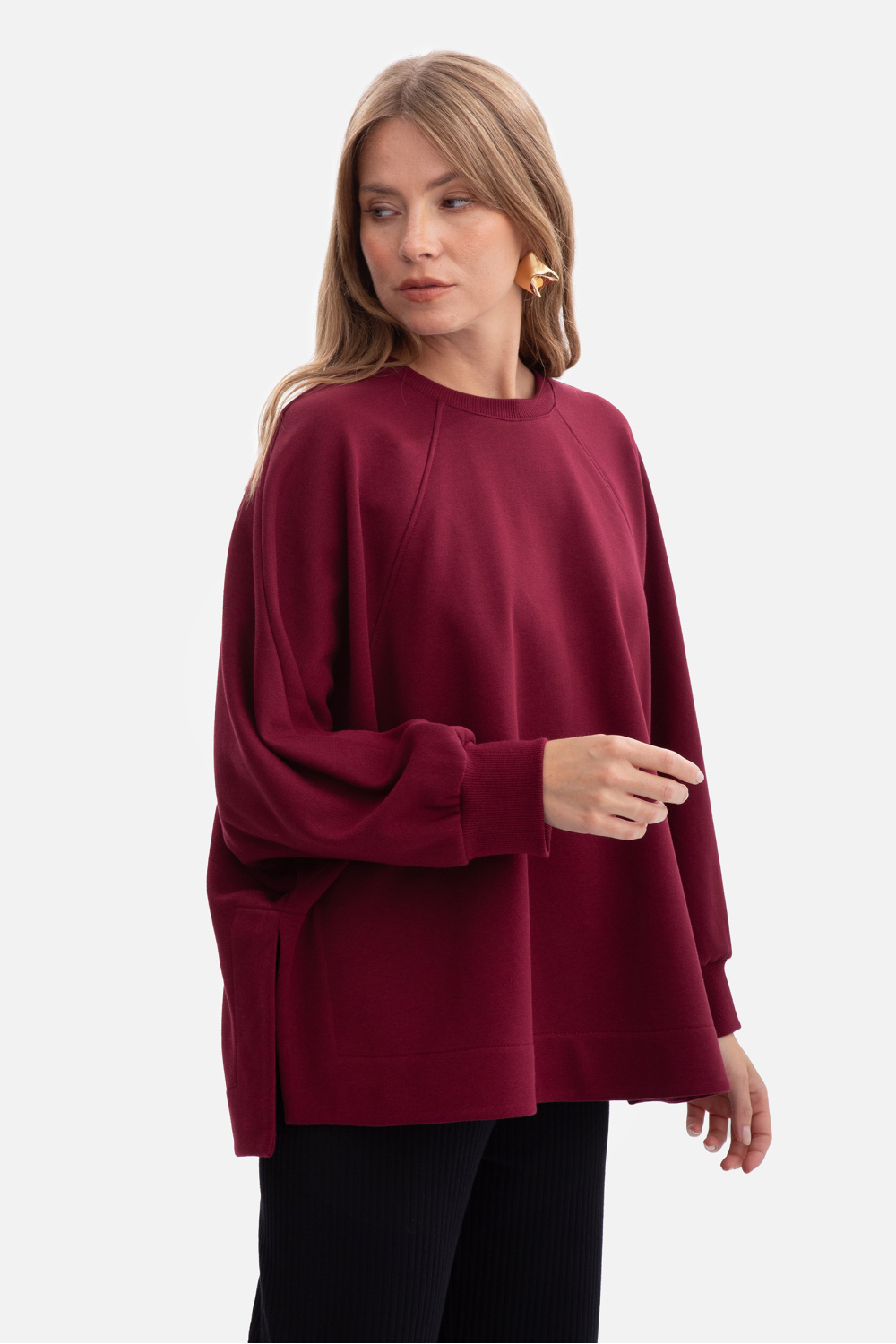 Bluza Damska Model B306 Burgund - BeWear