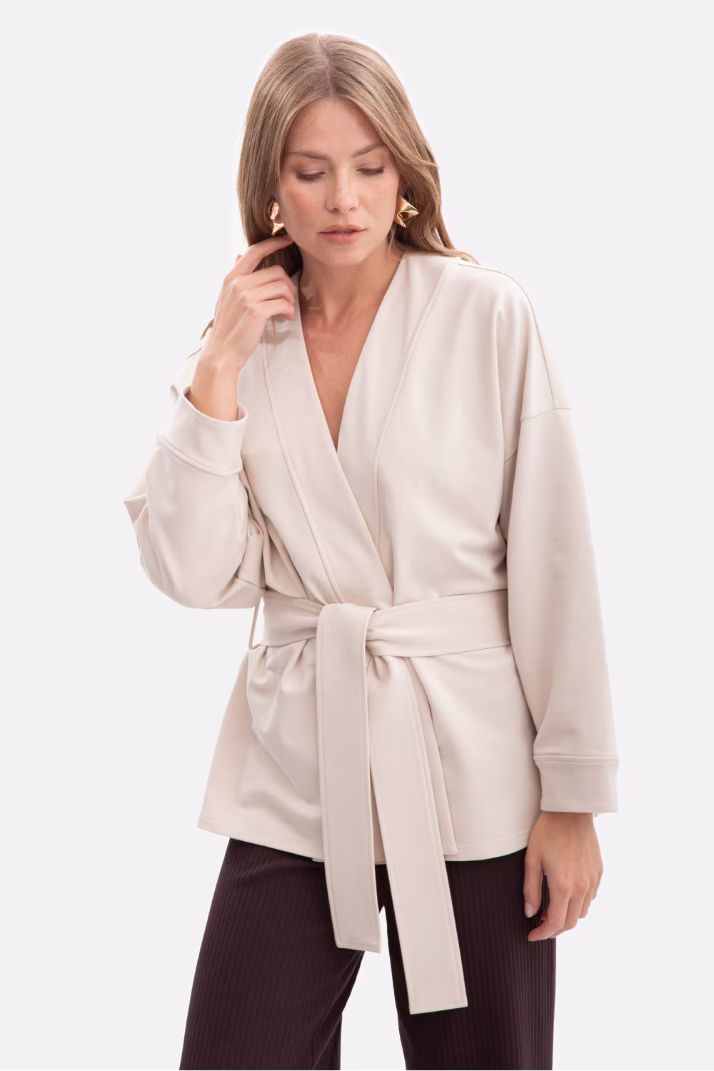 Narzutka Model B297 Piasek - BeWear