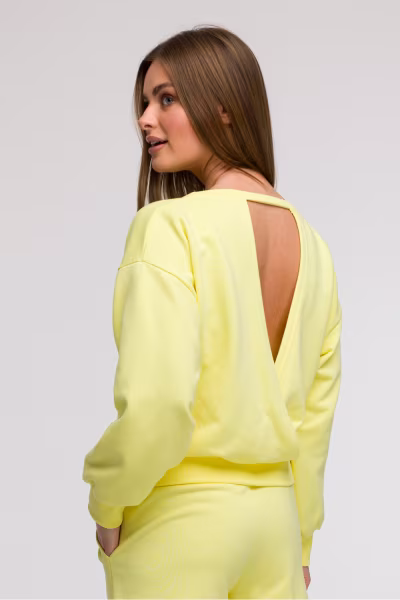 Bluza Damska Model B293 Cytryna - BeWear — zdjęcie 3