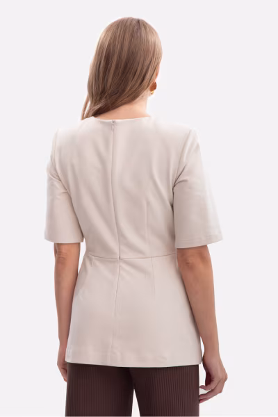 Bluzka Model B305 Piasek - BeWear — zdjęcie 3