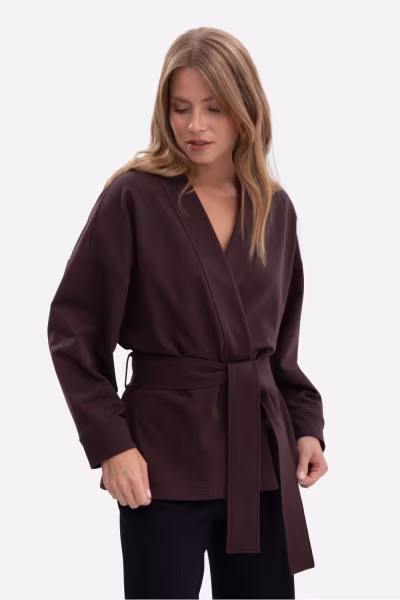 Narzutka Model B297 Gorzka Czekolada - BeWear — zdjęcie 1