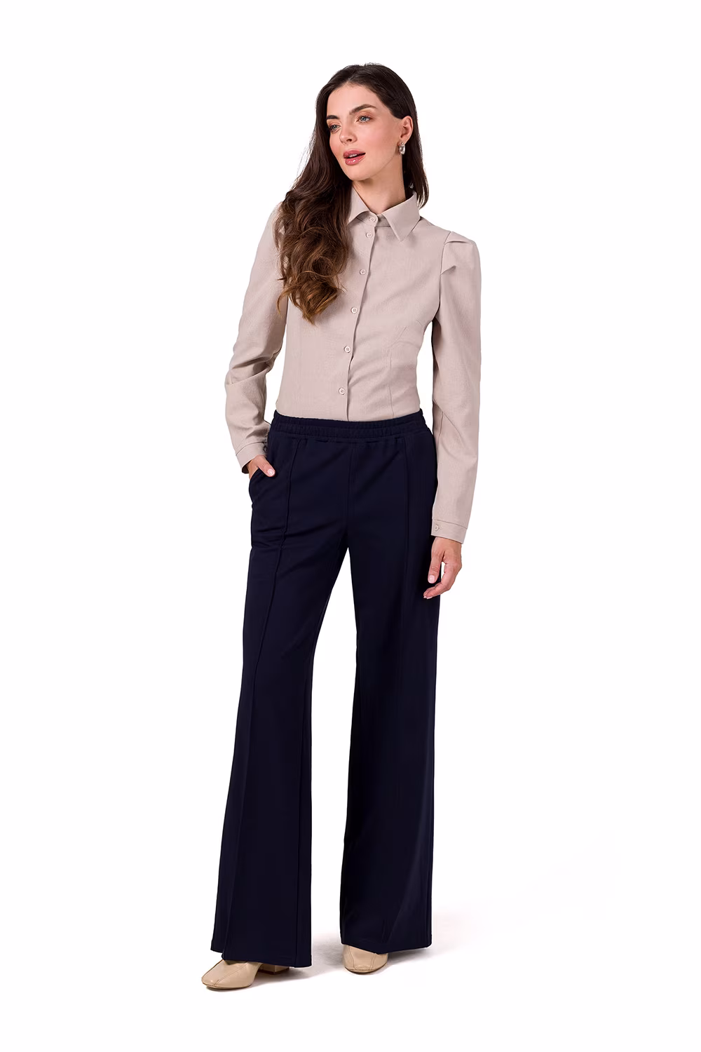Spodnie Damskie Model B275 Navy - BeWear