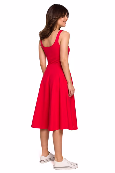Sukienka Model B218 Red - BeWear — zdjęcie 2