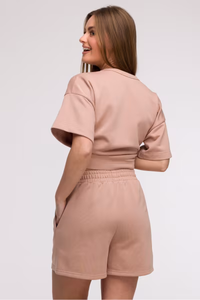 Szorty Damskie Model B295 Mocca - BeWear — zdjęcie 3