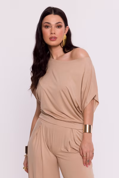 Bluzka Model B287 Cappuccino - BeWear — zdjęcie 1