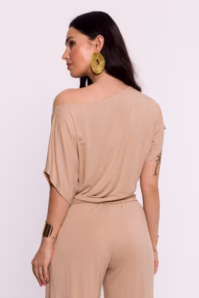 Bluzka Model B287 Cappuccino - BeWear — zdjęcie 3