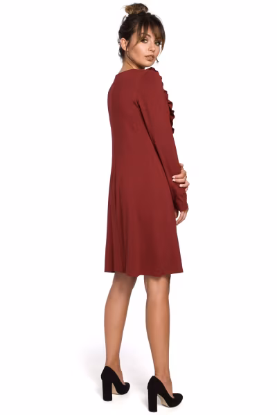 Sukienka Model B053 Bordo - BeWear — zdjęcie 2