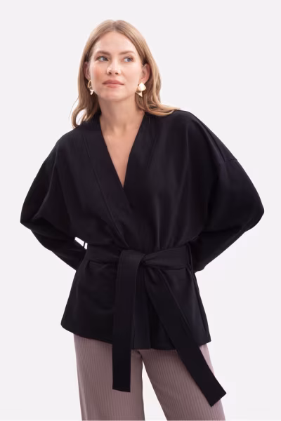 Narzutka Model B297 Black - BeWear — zdjęcie 2