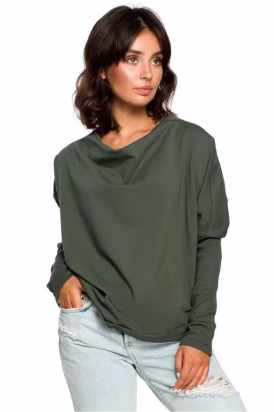 Bluza Damska Model B094 Green - BeWear — zdjęcie 1