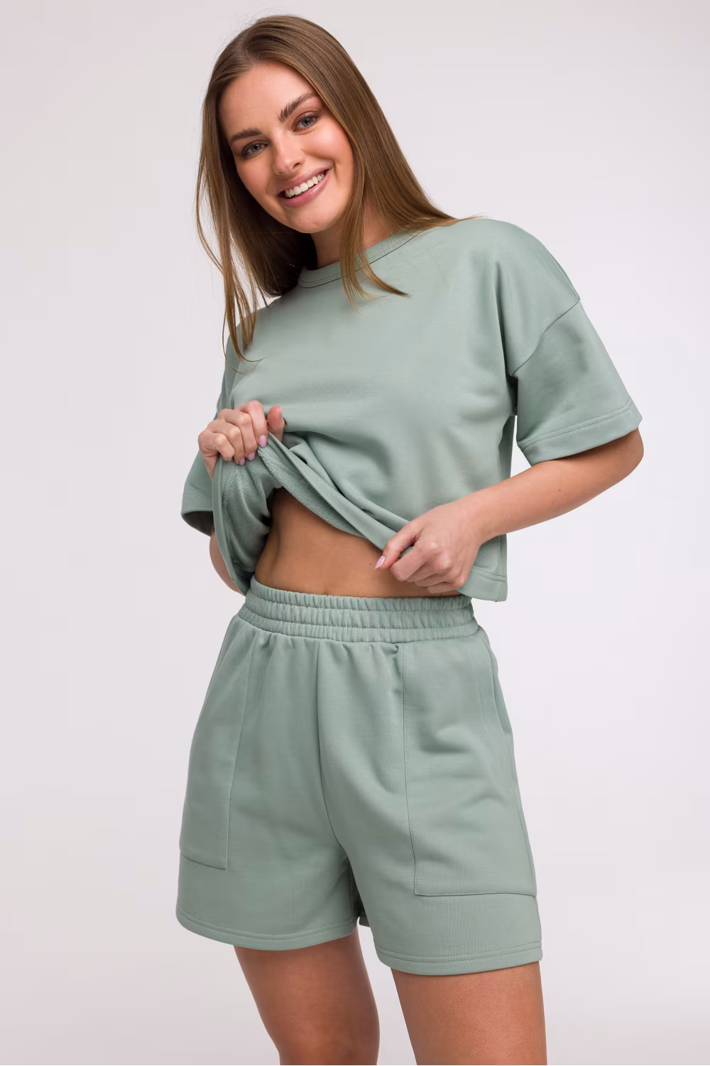 Szorty Damskie Model B295 Mint - BeWear