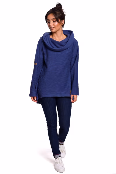 Bluza Damska Model B131 Indygo - BeWear — zdjęcie 2