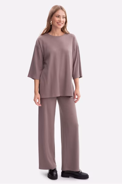 Spodnie Damskie Model B300 Cacao - BeWear — zdjęcie 2