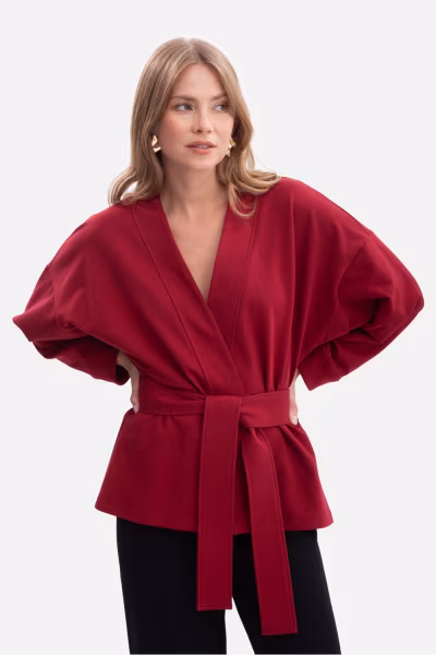 Narzutka Model B297 Bordo - BeWear — zdjęcie 1