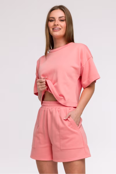 Szorty Damskie Model B295 Coral - BeWear — zdjęcie 1