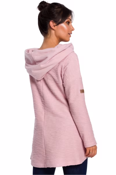 Bluza Damska Model B131 Powder Pink - BeWear — zdjęcie 3