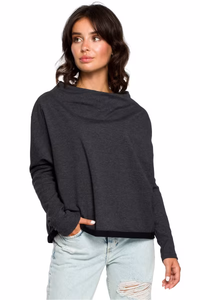 Bluza Damska Model B094 Grafit - BeWear — zdjęcie 1