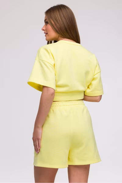 Szorty Damskie Model B295 Cytryna - BeWear — zdjęcie 3
