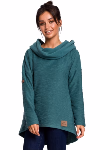 Bluza Damska Model B131 Turkus - BeWear — zdjęcie 1