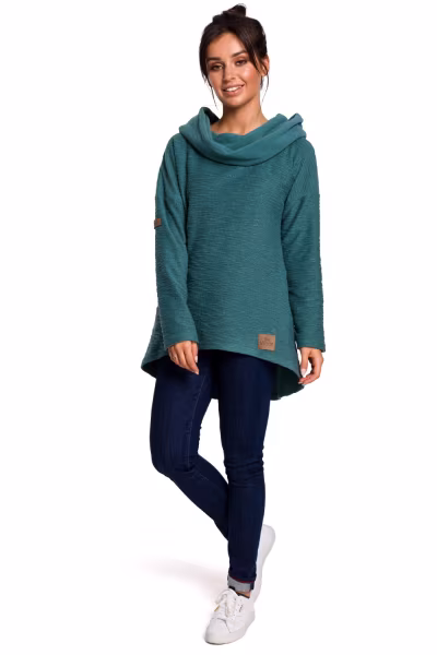 Bluza Damska Model B131 Turkus - BeWear — zdjęcie 2