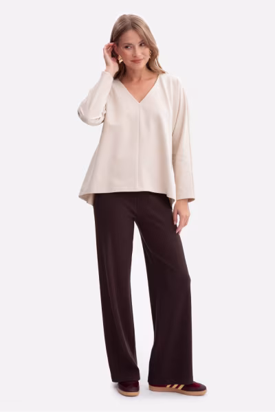 Bluzka Model B304 Piasek - BeWear — zdjęcie 2