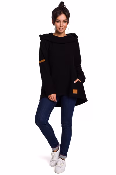 Bluza Damska Model B131 Black - BeWear — zdjęcie 2