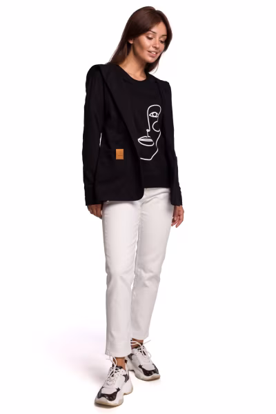 Żakiet Model B180 Black - BeWear — zdjęcie 2