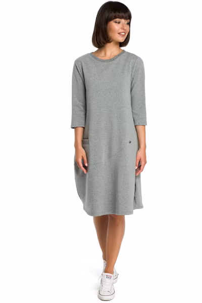 Sukienka Model B083 Grey - BeWear — zdjęcie 1