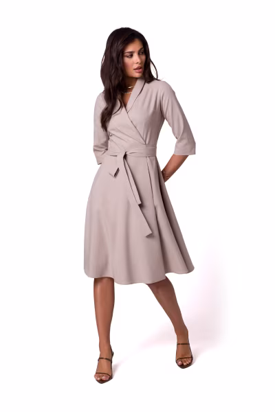 Sukienka Model B255 Beige - BeWear — zdjęcie 1