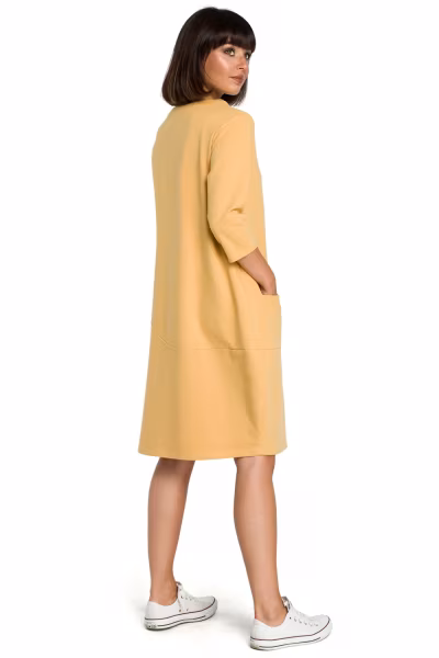 Sukienka Model B083 Yellow - BeWear — zdjęcie 2