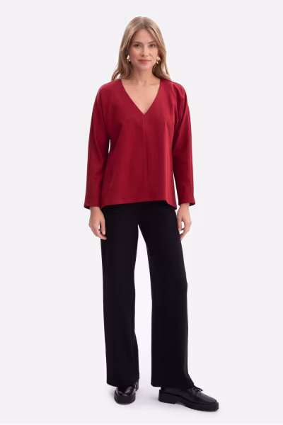 Bluzka Model B304 Bordo - BeWear — zdjęcie 2
