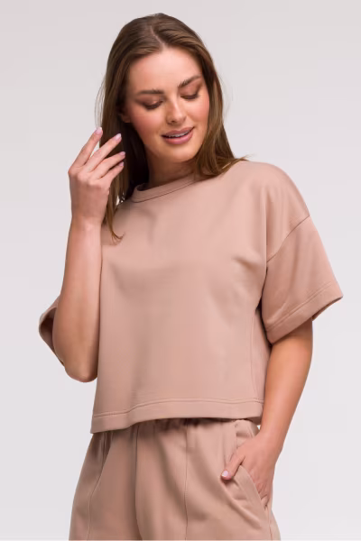 Bluza Damska Model B294 Mocca - BeWear — zdjęcie 1