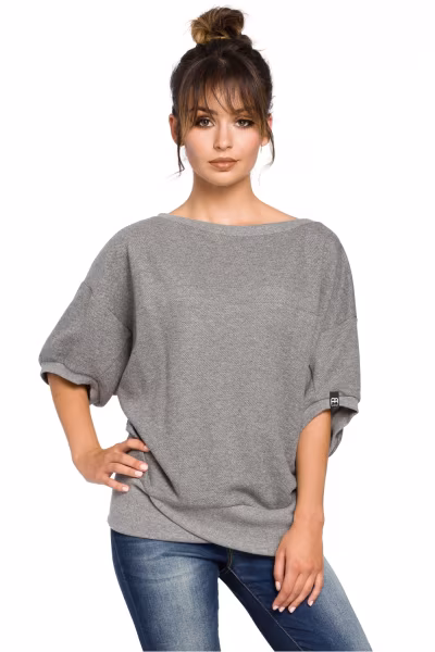 Bluza Damska Model B048 Grey - BeWear — zdjęcie 1