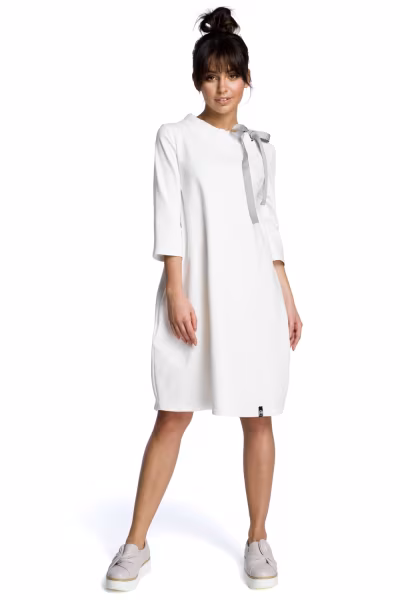 Sukienka Model B070 Ecru - BeWear — zdjęcie 1