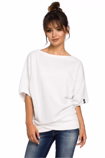 Bluza Damska Model B048 Ecru - BeWear — zdjęcie 1
