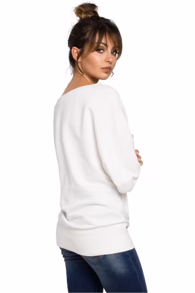 Bluza Damska Model B048 Ecru - BeWear — zdjęcie 3