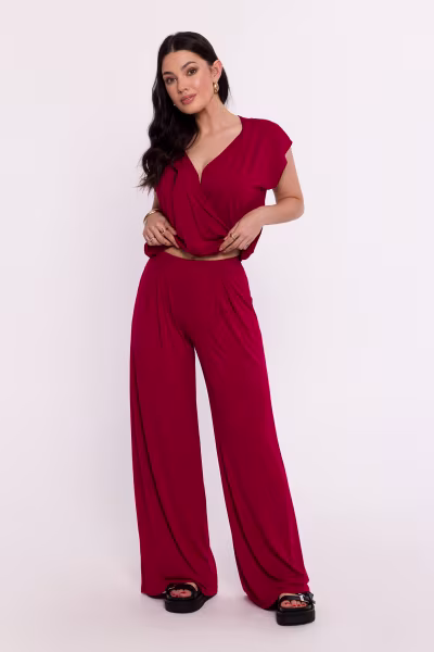 Spodnie Damskie Model B289 Bordo - BeWear — zdjęcie 1