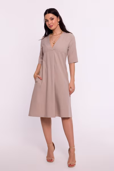 Sukienka Model B280 Beige - BeWear — zdjęcie 2